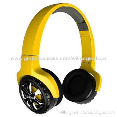 2014 Newest Design Wheel Headphones, Rotatable for 360 Degrees, 3mW Rated Power